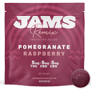 JAMS Remix Fast Acting Ratio Jellies Raspberry Pomegranate (H) 01018
