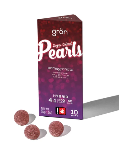 Grön - Grön- Pomegranate Pearls - 4:1 - THC:CBD - 100mg Main Image