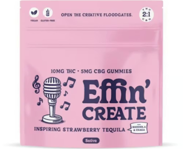 Effin - Effin' | Create | Inspiring Strawberry 2:1 THC:CBG | 100mg/10pk Soft Chews