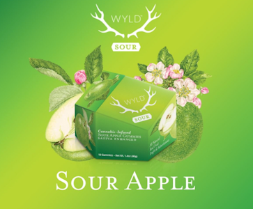 WYLD - Wyld Gummies Sour Apple 100mg