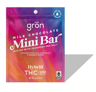 Gron - HYBRID Gron Milk Chocolate Mini Bar - 100MG