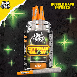 High90s - High90s - Citrus Glow - Bubble Hash Prerolls - Prerolls - 5pk - 2.5G