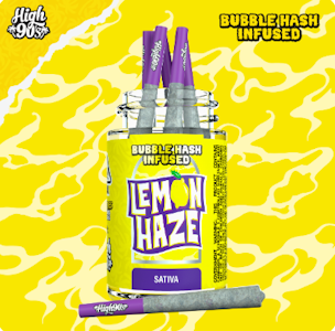 High90s - High90s - Lemon Haze - Bubble Hash Prerolls - Prerolls - 5pk - 2.5G
