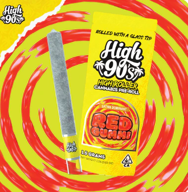 HIGH 90s - High90s - Red Gummi - High Roller Preroll - 1.5G Main Image