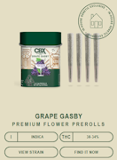 Cannabiotix 4pk Prerolls 2g Grape Gasby