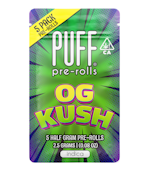 PUFF Pack 5 ct. Pre Roll - 2.5g Indica OG Kush
