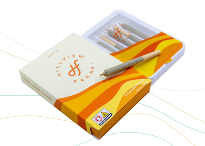 HILLVIEW FARMS - Pre-Rolls | Hillview Farms | Strawberry Mango Haze | 5pk | 2.5g