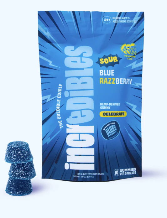 incredibles - Incredibles | Edible | Gummy - Blue Razzberry | 100mg,10 Main Image