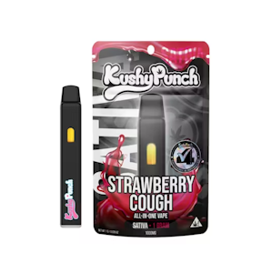 Kushy Punch - Kushy Punch 1g AIO Vape Strawberry Cough