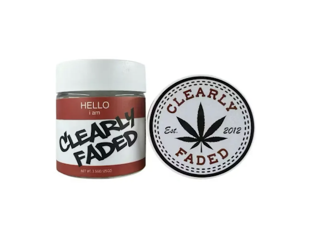 CLEARLY FADED - SFV OG -Hybrid- 21.09% THC | 3.5g Jar (Flower) | Clearly Faded   -r11 front