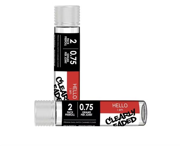 CLEARLY FADED - SFV OG -Hybrid- 23.8% THC | 1.5g 2pk (Pre-Roll) | Clearly Faded     -r11 back