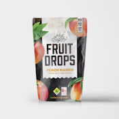 Fruit Drops | Peach Mango | Soft Chew Edibles | 10pk | DOH | 1:1 THC/CBD 100mg