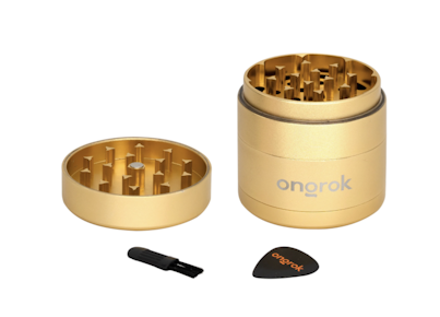 Ongrok | 4 Piece EZ Grinder | Gold
