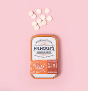 Mr Moxey - Mr Moxey's | Relax Cinnamon Mints | 20pk 2:1 CBD:THC