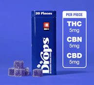 Black Currant - 1:1:1 - THC/CBN/CBD - Rosin Gummy - 20pc - 100mg