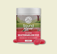 Live Resin Watermelon 1:1:1 THC:CBD:CBG Gummies 00166