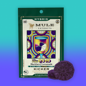 Mule | Blackberry Lemonade Nite Quad Kickers | 2pk/100mg 2:1:4:1 THC:CBD:CBN:CBG