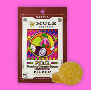 Mule Extracts - Mule | Sour Passionfruit Orange Guava Kickers | 2pk/100mg 1:2 THC:CBG