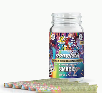 Lift Tickets - Lift Ticket 2.5G Smacks (Nameless Collab) Infused Preroll 5pk