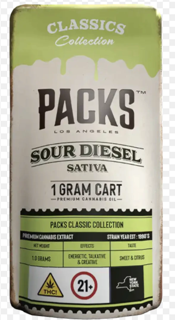 PACKS - Packs - NYC Sour Diesel - 1g Cart Main Image