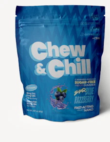 Chew & Chill | Edible - Sour Blue Razzberry | 100mg