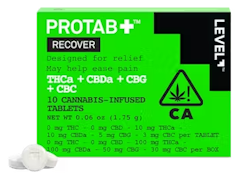LEVEL - Capsules - Recover - Protab - THCa:CBDa:CBG:CBC - 10PK 