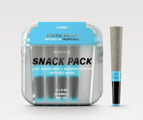 Boutiq Snack Pack - Arctic Frost x Tropicana 56% - Live Diamond Infused Pre Rolls (5pk)