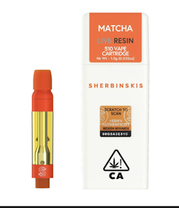 Sherbinskis - Sherbinskis Live Resin Cartridge 1g - Matcha 87%