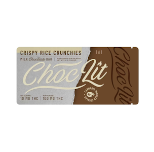 ChocoLit - Crispy Rice Crunchy - 100mg Milk Chocolate Bar