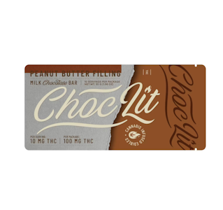 ChocoLit - Peanut Butter Filling - 100mg Milk Chocolate Bar