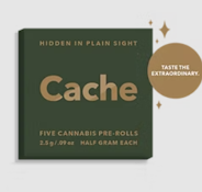 Cache- Purple Starfruit - .5g x 5pk Prerolls + mini lighter