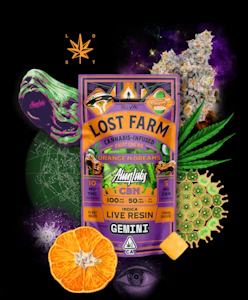 Kiva Confections - Orange N' Dreams x Gemini - 100mg THC 50mg CBD Live Resin "AlienLabs Colab" (Lost Farm)