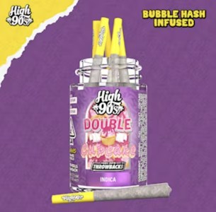 HIGH 90'S - High 90's - Double Cupcake 30% - 0.5g High Fives Bubble Hash Infused Pre-Rolls 5pk