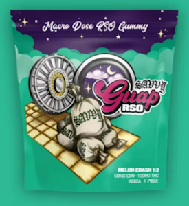 SAVVY - Edibles | Savvy | Guap | RSO Melon Crash 1:2 CBN:THC | 1pc | 100mg