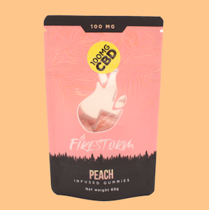Firestorm - CBD Gummies 5-pk | Peach | 100mg
