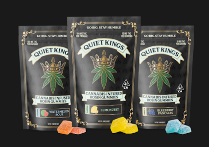 Quiet Kings - Lemon Zest - 100mg Rosin Infused Gummies (Quiet Kings)