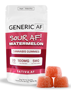 GENERIC AF - Generic AF - Sour Watermelon Gummies - 100mg