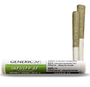 Generic AF - GMO x Kush Cleaner - Hash Infused Preroll - 2pk 0.5g