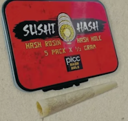Picc - Hash Rosin Infused - Juicy Bullz x Tropical Punch - .5g Preroll - 5pk