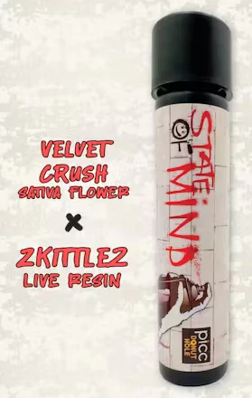 Picc - Picc - Hash Rosin Infused - Velvet Crush x Zkittlez - 1g - Preroll Main Image