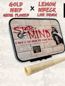Picc - Picc - Live Resin Infused - Gold Whip x Lemon Wreck - .5g Preroll - 5pk