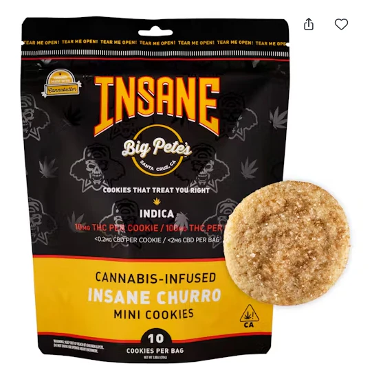 Big Pete's Treats - Big Petes - Churro - Indica - Cookies - 100mg Main Image