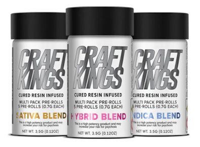 Craft Kings | Sativa Blend Infused | 5pk/3.5g