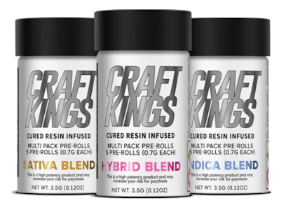 Craft Kings - Craft Kings | Sativa Blend Infused | 5pk/3.5g