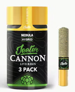 JEETER - Jeeter - Baby Cannons Live Resin - Nebula - Infused Preroll - 3pk - 1.5g
