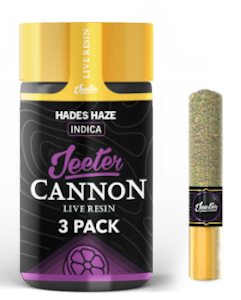 JEETER - Jeeter - Baby Cannons Live Resin - Hades Haze - Infused Preroll - 3pk - 1.5g