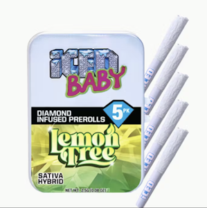 ICED - Lemon Tree (SH) | 5pc Infused Prerolls | ICED Baby