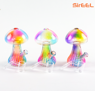 LUV BUDS - SirEEL 5" Weeding Rainbow Dab Rig with Banger