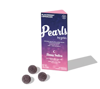 Grön Edibles - BLACKBERRY LEMONADE ROSIN GUMMIES - GRON PEARLS - 100mg