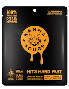 KANHA - Kanha - NANO Solventless - Sour Island Breeze - Rosin Gummies - 100mg